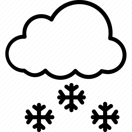 Cloud, ice flakes, snow falling, snowflakes icon - Download on Iconfinder