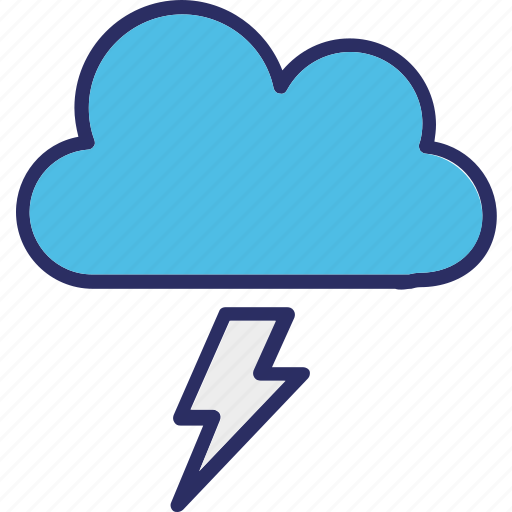 Cloud, lightning, rain storm, thunderstorm icon - Download on Iconfinder