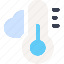weather, cloud, temperature, thermometer
