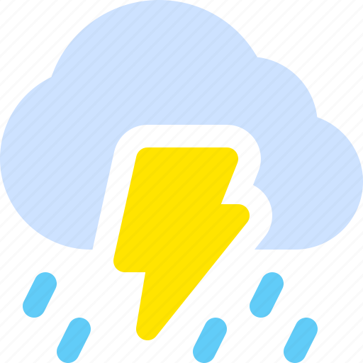 Thunderstorm, storm, rain, weather icon - Download on Iconfinder