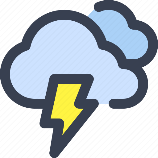 Thunder, thunderstorm, climate, weather icon - Download on Iconfinder
