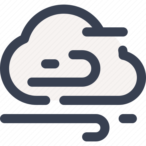 Weather, cloud, windy, wind icon - Download on Iconfinder