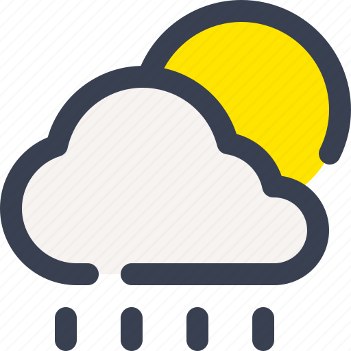 Rainy day, rain, weather, sunny icon - Download on Iconfinder