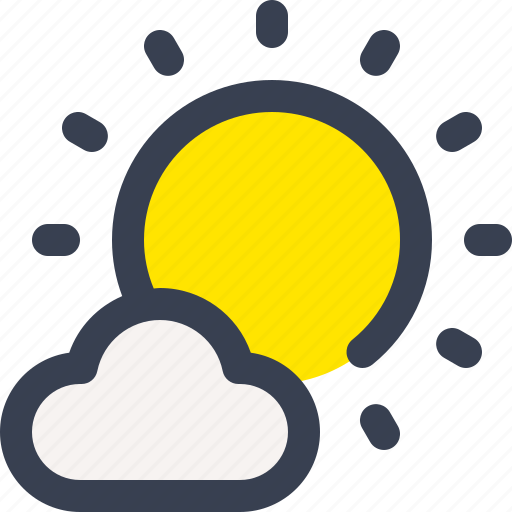 Sun, sunny, cloudy, weather icon - Download on Iconfinder