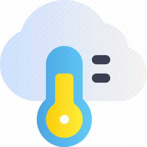 Temperature, thermometer, cloud, weather icon - Download on Iconfinder