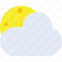 weather, cloud, night, moon, forecast