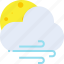 weather, moon, windy, night, cloudy, forecast 