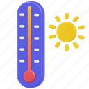 thermometr, sun, weather, summer, vacation, heat, temperature 