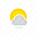weather, rain, sun and rain, rain icon