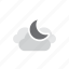 weather, icon, night, night cloud, night clouds 