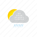 weather, icon, rain, rain icon, sun and rain