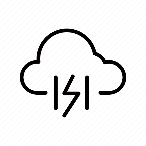 Weather, storm, thunder, cloudy, lightning, rain icon - Download on Iconfinder
