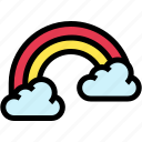rainbow, cloud, climate, meteorology, forecast, weather