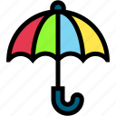 umbrella, rain, weather, protective, protection, open