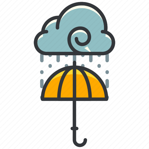 Cloud, forecast, rain, umbrella, weather icon - Download on Iconfinder