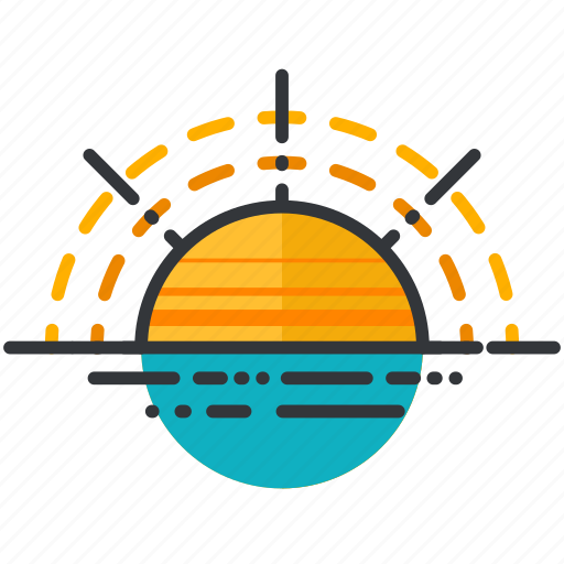 Forecast, sun, sunrise, sunset, weather icon - Download on Iconfinder