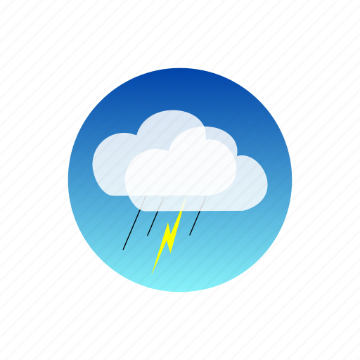Clouds, day, lightning, rain, sky, temporal, weather icon - Download on Iconfinder