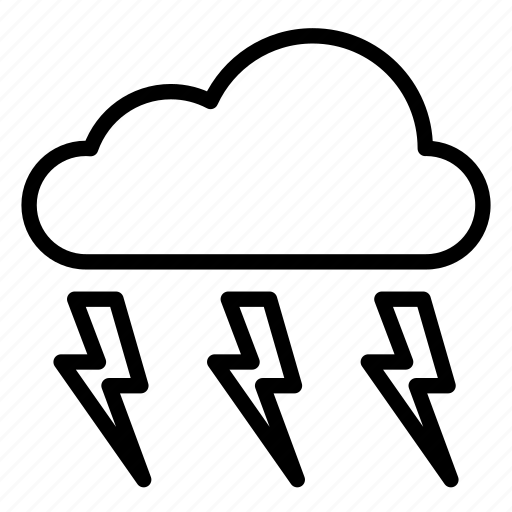 Cloud, clouds, lightning, nature, storm, stormy, weather icon - Download on Iconfinder