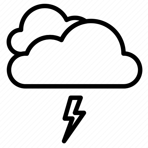 Cloud, clouds, cloudy, lightning, nature, storm, weather icon - Download on Iconfinder