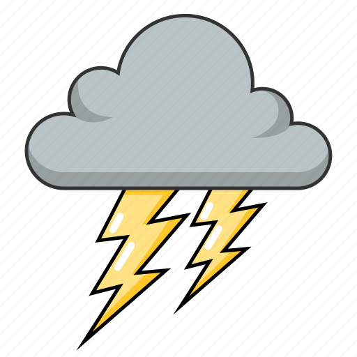 Dark cloud, lightnight, stormy, thunder, weather icon - Download on Iconfinder