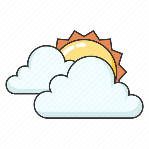 Cloudy, sun, sunny, weather icon - Download on Iconfinder
