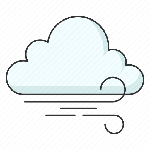 Blowing, cloud, cloudy, weather, windy icon - Download on Iconfinder