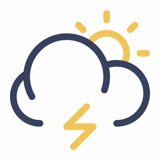 Day, season, storm, sun, thunderstorm, weather icon - Download on Iconfinder