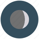 crescent, moon, phase, waxing 