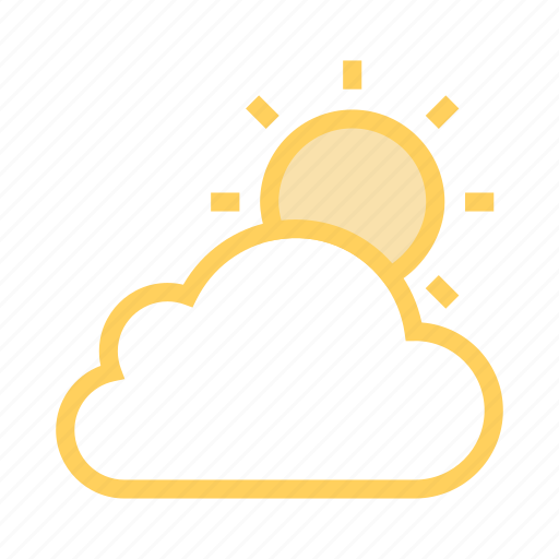 Bright, cloud, shine, sun, weahter icon - Download on Iconfinder