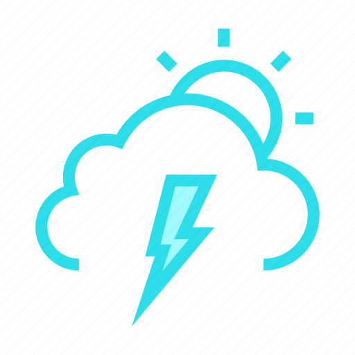 Cloud, flash, shine, sun, weather icon - Download on Iconfinder