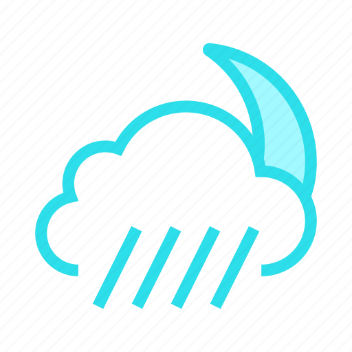 Climate, cloud, moon, night, weather icon - Download on Iconfinder