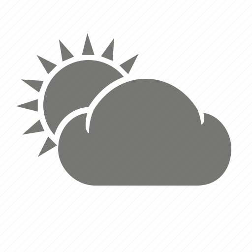 Cloud, cloudy, meteorology, sun, sunny, weather, weatherproof icon - Download on Iconfinder