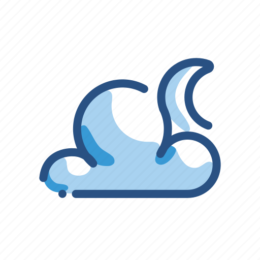 Cloud, cloudy, forecast, night, weather icon - Download on Iconfinder