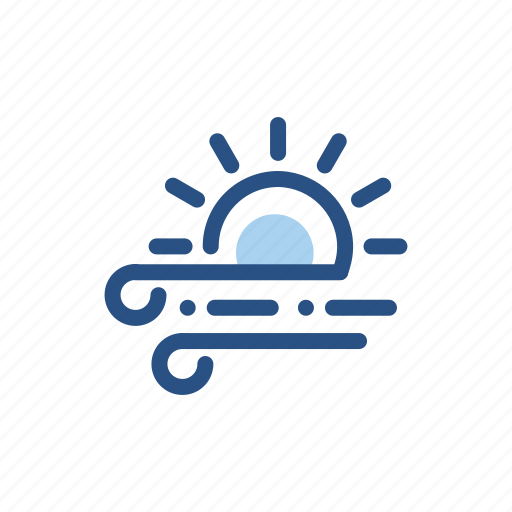 Day, fog, forecast, sunny, weather icon - Download on Iconfinder
