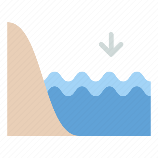 Low, tide, water, weather icon - Download on Iconfinder