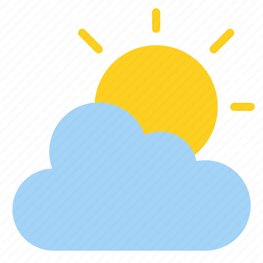 Cloudy, sky, sun, weather icon - Download on Iconfinder