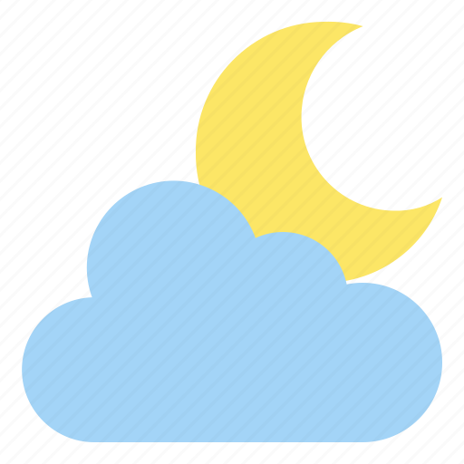 Cloud, moon, night, sky, weather icon - Download on Iconfinder