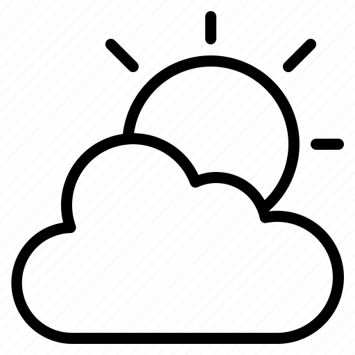 Cloudy, sky, sun, weather icon - Download on Iconfinder
