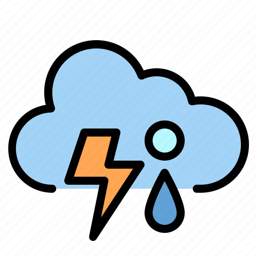Cloud, rain, sleet, thunder icon - Download on Iconfinder