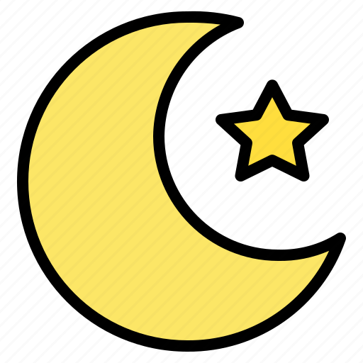 Moon, night, sky, star icon - Download on Iconfinder