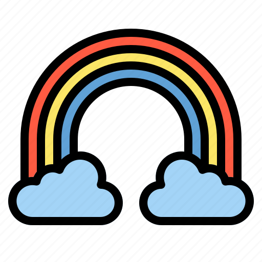Cloudy, rainbow, sky, weather icon - Download on Iconfinder