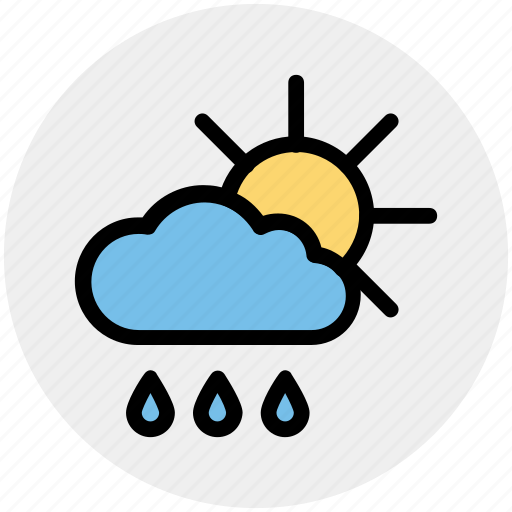Could, day, forecast, rain, rainy, sun, weather icon - Download on Iconfinder