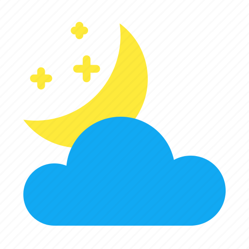 Atmosphere, climate, cloud, clouds, forecast, night, weather icon - Download on Iconfinder