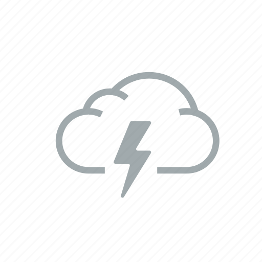 Cloud, gloomily, hurricane, lightning, overcast, storm, weather icon - Download on Iconfinder