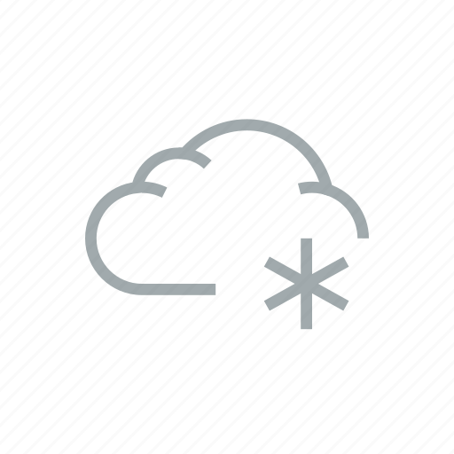 Cloud, cloudy, frost, precipitation, snow, weather, winter icon - Download on Iconfinder