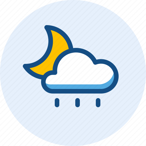 Night, rainy, season, weather icon - Download on Iconfinder