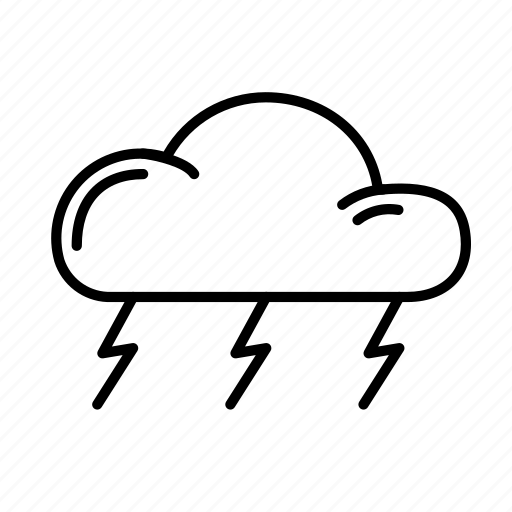Cloud, lightning, thunderstorm, weather icon - Download on Iconfinder
