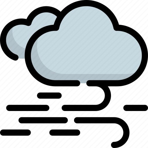 Climate, cloud, cloudy, forecast, weather, wind, windy icon - Download on Iconfinder