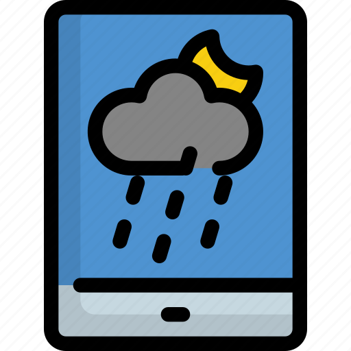 Application, climate, forecast, mobile, rain, weather icon - Download on Iconfinder