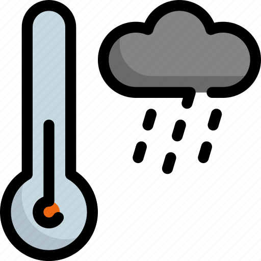 Climate, forecast, rain, rainy, temperature, thermometer, weather icon - Download on Iconfinder